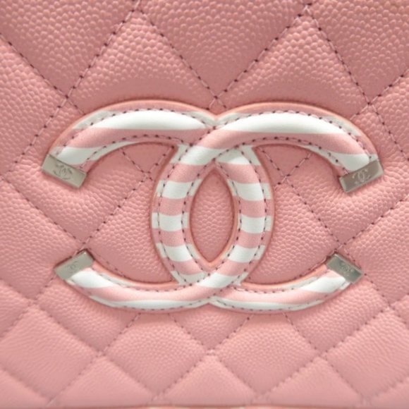 100% Authentic CHANEL Vanity case Quilted Leather Satchel Bag - Picture 5 of 12